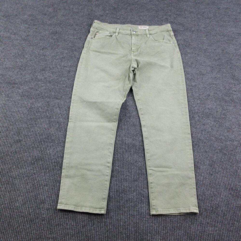 AG Jeans Womens 31R Green Ex Boyfriend Slouchy Slim High Rise Denim 34x29*